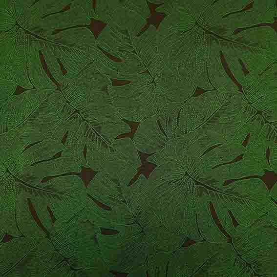 پارچه ژاکارد تافته برگ انجیری رنگ سبز 
